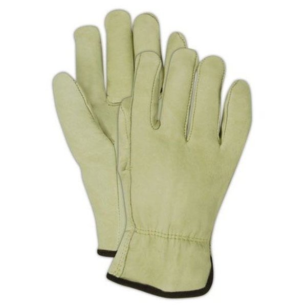 Magid RoadMaster Tan 100 Cow Grain Leather Driver Glove, XL, 12PK B6540E-XL